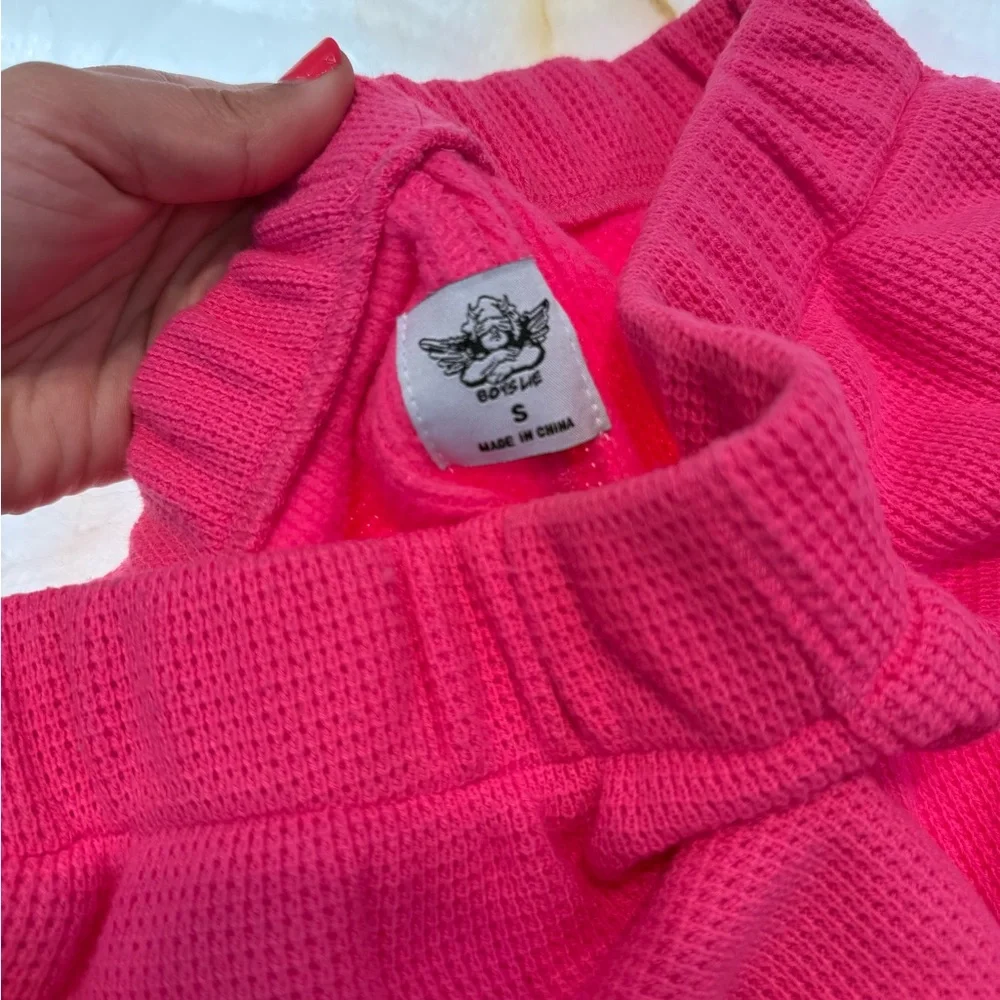 Boys Lie Pink Sweatpants and Sweatshirt Set - Picture 2 of 10